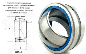 Подшипник ШСП35 (GE35ES2RS) шарнирный 35-55-21/26 мм