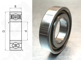 Подшипник 106 Е (6006TVP) радиальный шариковый 30-55-13 мм