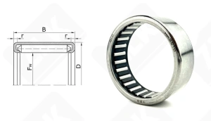Подшипник HK3516 радиальный игольчатый 35-42-16 мм