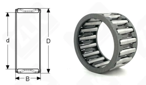 Подшипник K28x35x20 радиальный игольчатый 28-35-20 мм