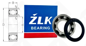 Подшипник 180102  (60022RS) радиальный шариковый гибридный 15-32-9 мм