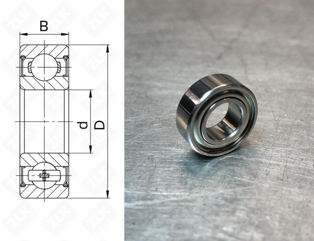 DDLF1480 ZZ NMB с фланцем