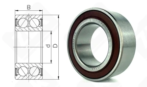 Подшипник 32BD5520 2RS радиально-упорный шариковый 32-55-23 мм