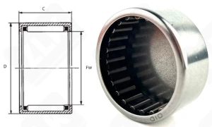 Подшипник BK3016 радиальный игольчатый 30-37-16 мм