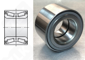 Подшипник 43210-0C700 радиально-упорный роликовый конический 46-78-49 мм