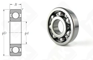 Подшипник 410 (6410) радиальный шариковый 50-130-31 мм