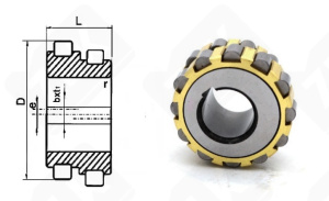Подшипник 100752202 радиальный роликовый 15-40-28 мм