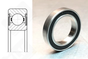 Подшипник 1000906 2RS (619062RS,69062RS) радиальный шариковый 30-47-9 мм