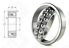 Подшипник 1218 (1218) радиальный шариковый самоустанавливающийся 90-160-30 мм