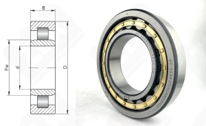 Подшипник 32220 Л (NU220МC3) радиальный роликовый 100-180-34 мм