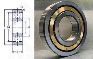 Подшипник 330Л (70) (6330N2MC3) радиальный шариковый 150-320-65 мм