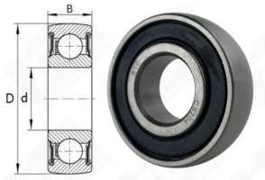 Подшипник 1726204 (CS204) шариковый 20-47-14 мм