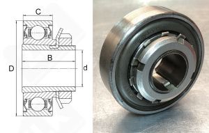 Подшипник 380707 (РСМ10.01.38.160) радиальный шариковый 35-85-23/35 мм