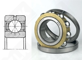 Подшипник 116320Л (Q320M) радиально-упорный шариковый 100-215-47 мм