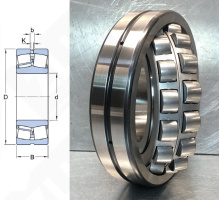 Подшипник 21319EX1W33C3 радиальный роликовый самоустанавливающийся 95-200-45 мм