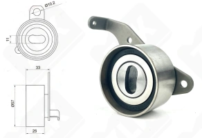 Подшипник 57TB0609B01 (VKM71101 531017520 GT36921) радиальный шариковый 57,5-102-33,5 мм
