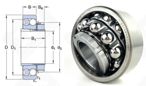 Подшипник 11609 (2310K+H2310) радиальный шариковый самоустанавливающийся 45-110-40/55 мм