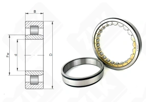 Подшипник 32132 Л (NU1032MC3) радиальный роликовый 160-240-38 мм