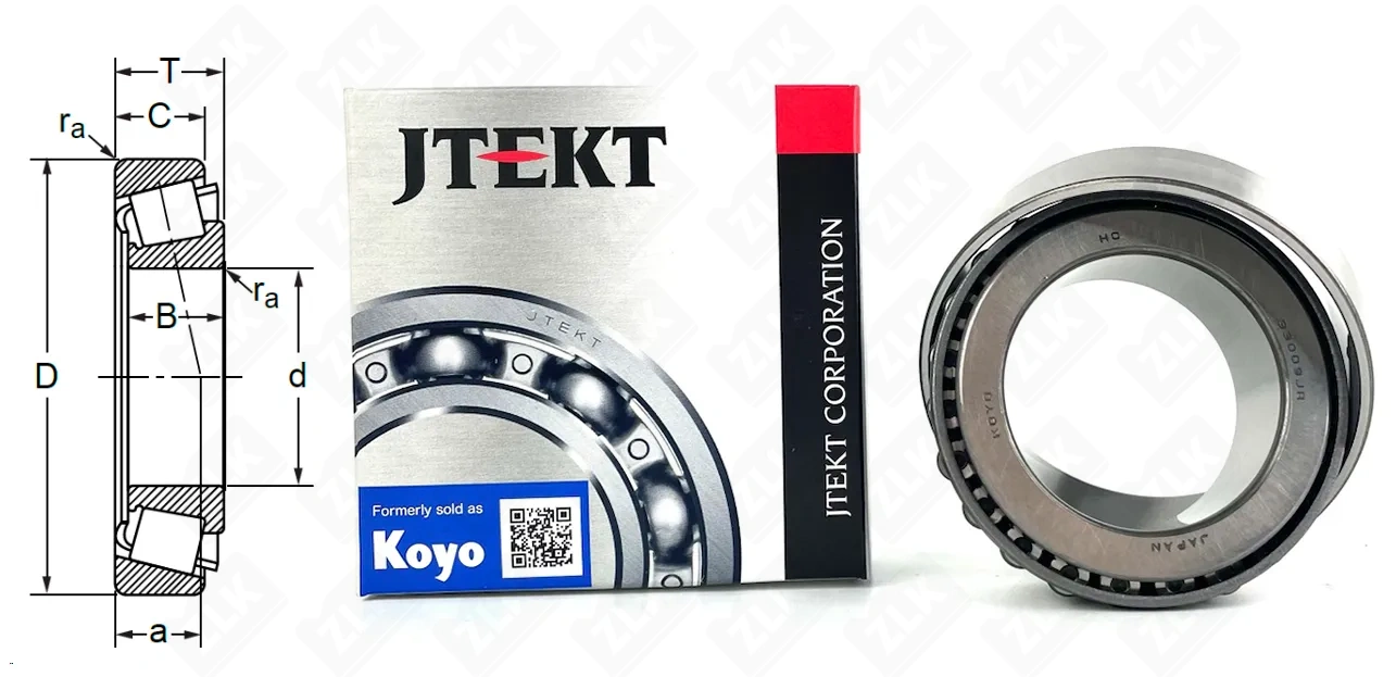 Подшипник роликовый 3007109 (33009JR) 45×75×24 мм Koyo оригинал