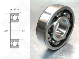 Подшипник 306 (6306) радиальный шариковый 30-72-19 мм