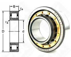 Подшипник 32505 Л (NU2205M) радиальный роликовый 25-52-18 мм