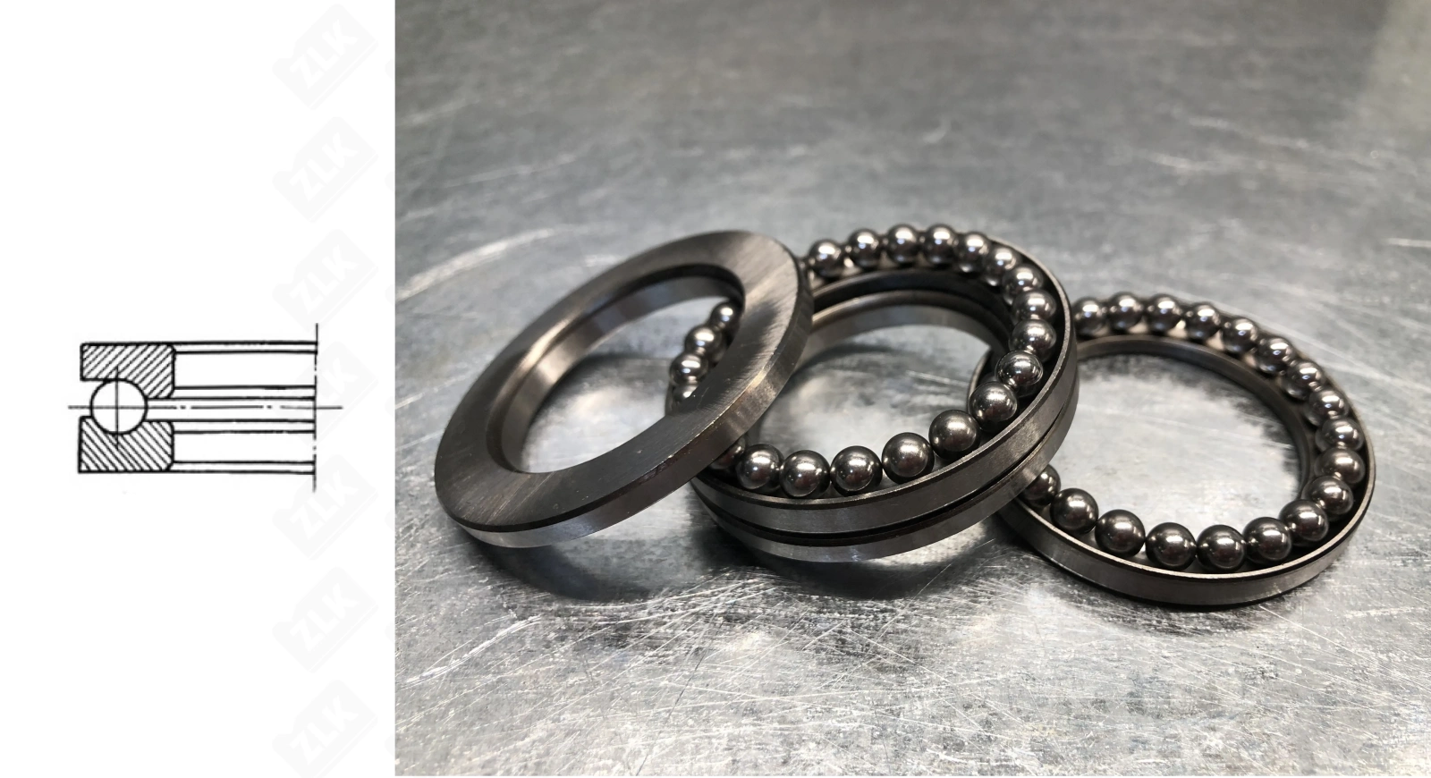 Подшипник шариковый 778707 (778707) 34×51×12.1 мм Neutral