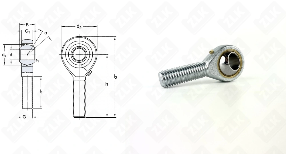 Шарнирный наконечник TSM14 (POS14) Iskra