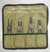 Набор съемников стопорных колец 180мм х 4 шт./тетрон 424041