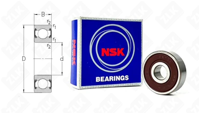 Подшипник шариковый 180027 (627DD1MC3E) 7×22×7 мм NSK оригинал