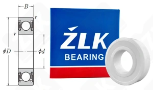 Подшипник 180205 (62052RS) радиальный шариковый керамический 25-52-15 мм