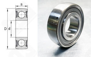 Подшипник 1580205 (R6205) радиальный шариковый 25-52-16 мм