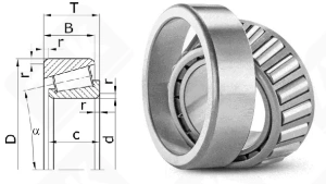 Подшипник 3980/3925 радиально-упорный роликовый конический 60,325-112,712-30,162 мм