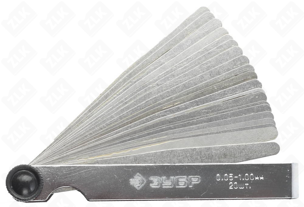 Набор щупов 20шт 0,05-1мм автомобильные Мастер Зубр