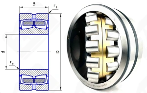 Подшипник 3626АМНК (22326ACMBW33) радиальный роликовый самоустанавливающийся 130-280-93 мм