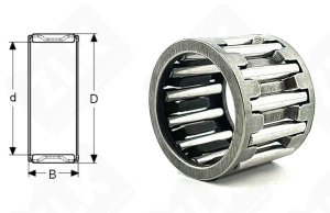 Подшипник K20x26x20 радиальный игольчатый 20-26-20 мм
