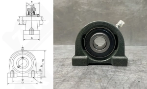 Подшипниковый узел 480203UCPA (UCPA203 SYFJ17)