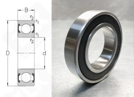 Подшипник 180116 (6016DDUCM) радиальный шариковый 80-125-22 мм