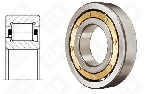 Подшипник роликовый 42307 (NJ307) 35×80×21 мм Neutral