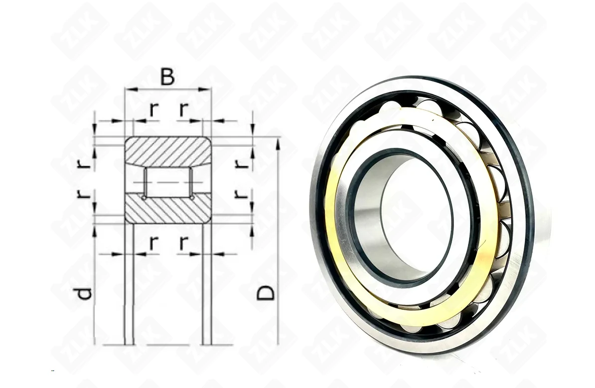 Подшипник роликовый 2322 Л (N322ECM) 110×240×50 мм SKF оригинал
