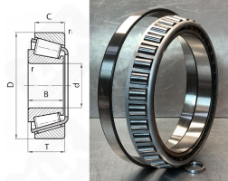 Подшипник 10078/850 радиально-упорный роликовый конический 850-1030-90 мм