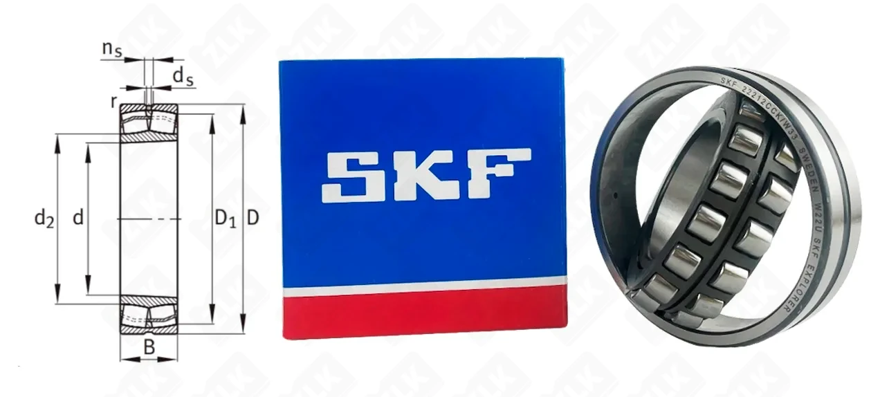 Подшипник роликовый 153512H (22212CCKW33) 60×110×28 мм SKF оригинал