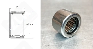 Подшипник HK172518 радиальный игольчатый 17-25-18 мм