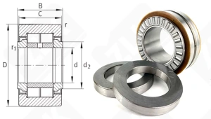 Подшипник SRB5090 упорный роликовый 50-90-60 мм
