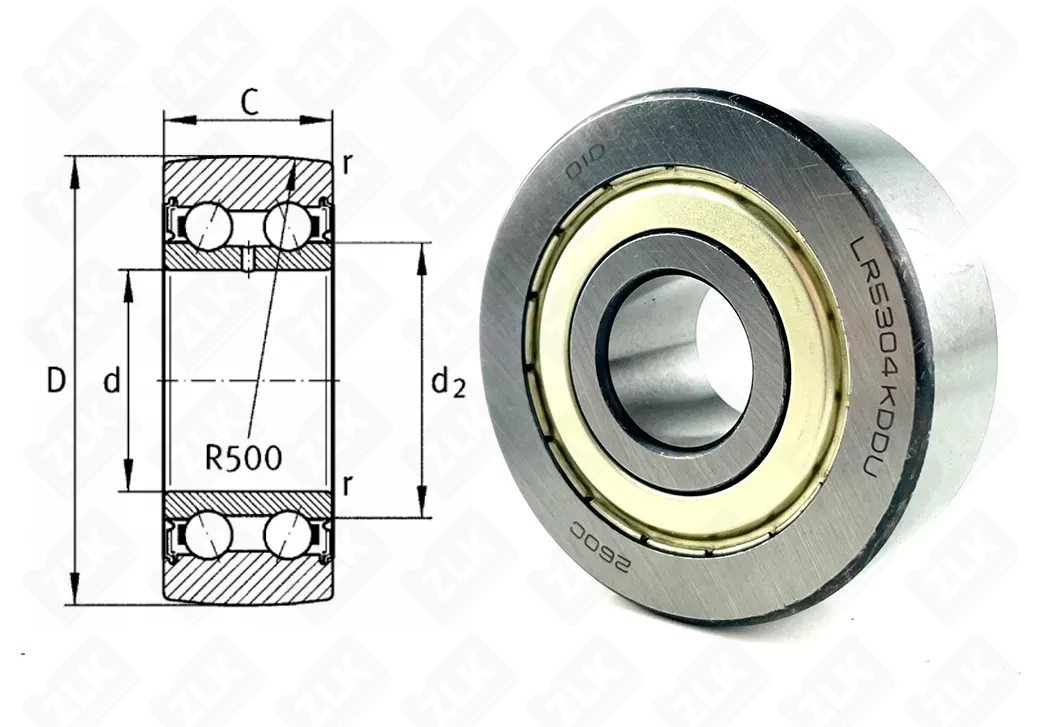 Подшипник шариковый  (LR5304KDDU) 22.2×62×22.2 мм OID