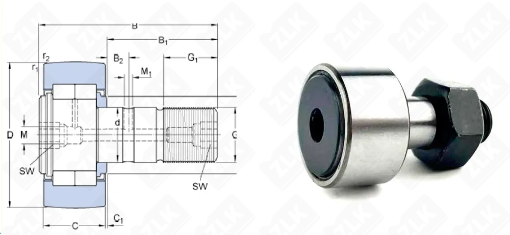 Ролик опорный KRV22PP OID