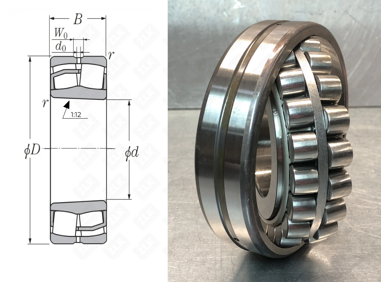 Подшипник роликовый  (21312ЕКC3) 60×130×31 мм SKF оригинал