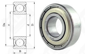 Подшипник 80202 (70) (6202ZZEC3) радиальный шариковый 15-35-11 мм