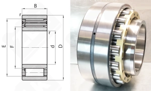 Подшипник 3004244 Л (NB3244MB) радиальный роликовый 220-400-144 мм