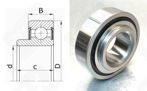 Подшипник 32BW01ACG38 радиально-упорный шариковый 32-72-25 мм