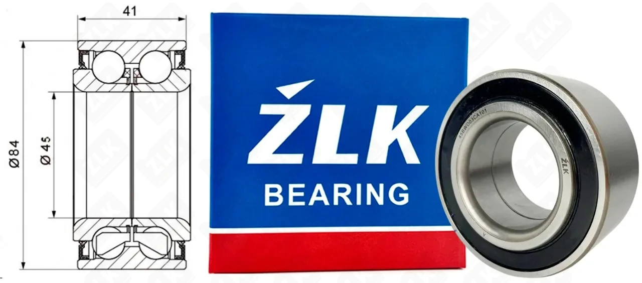 Подшипник шариковый  (DAC4584D, ILJIN IJ-111003) 45×84×41 мм ZLK